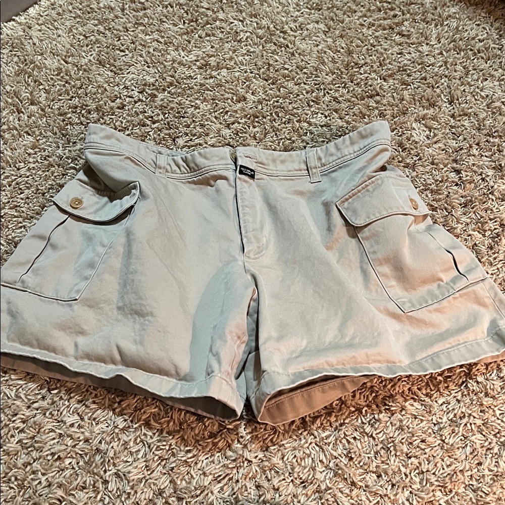 Polo by Ralph Lauren Women's Light Tan Cargo Shorts Vintage